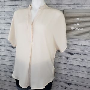 Forever21 Contemporary Cream Dolman Sleeve Top